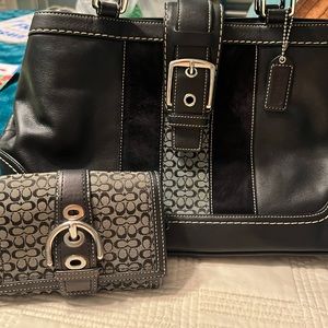 Coach SoHo Satchel with Matching Wallet